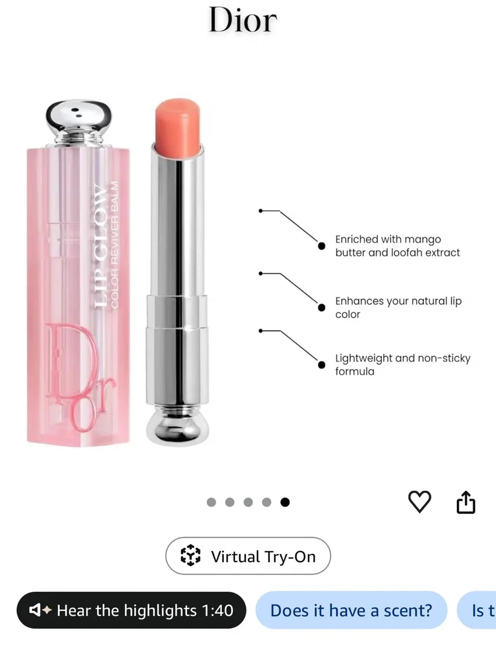 Dior Lip Glow Color Reviver Balm — Coral Pink New in Box 💄